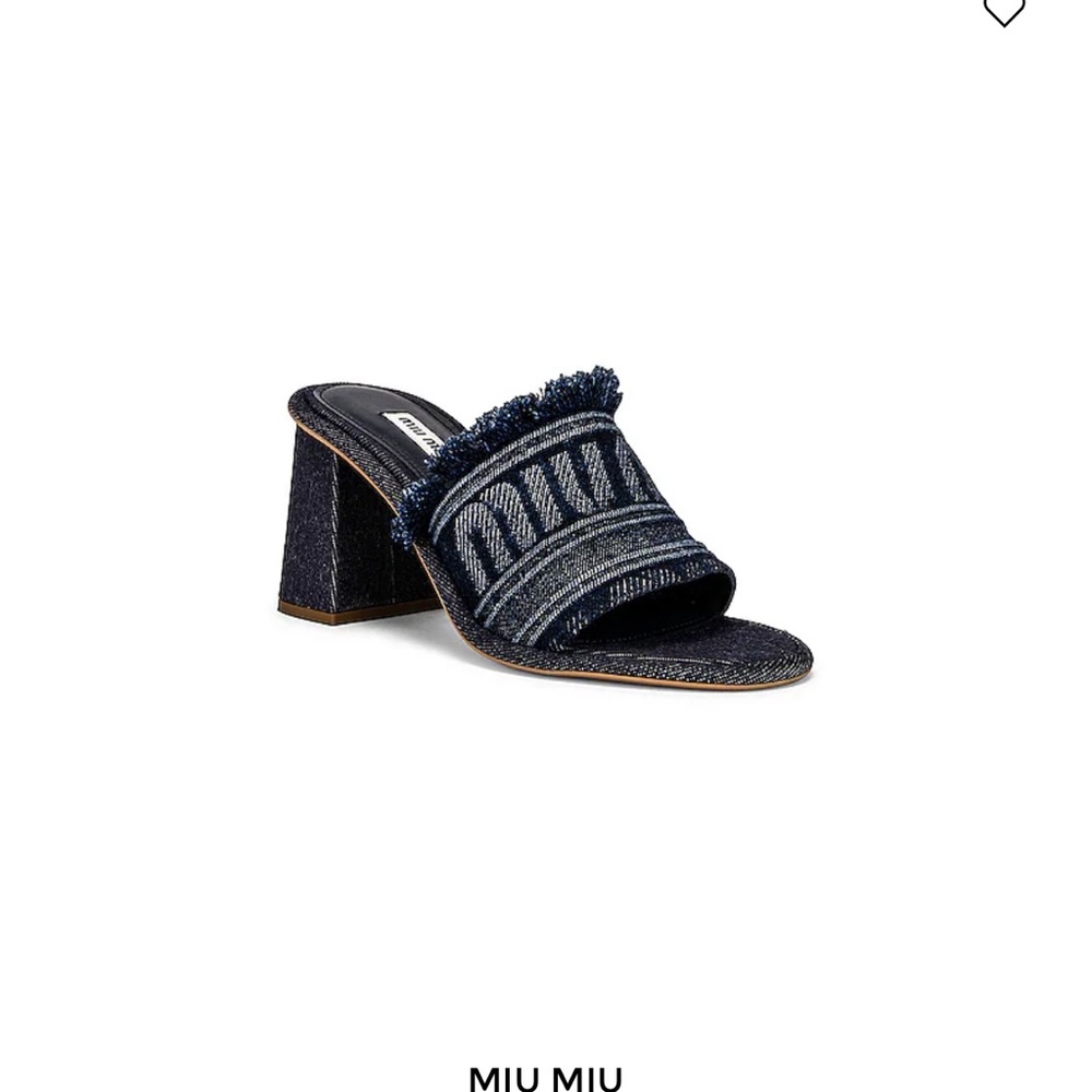 Miu Miu denim sandal size 37 1/2